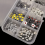 250Pcs Micro-Tactile Tact Push Button Switch Assorted Kit 2P 4 Pin SMD PCB Momentary Self-Reset Car Remote Control 5