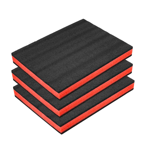 3Pcs Cuttable Polyurethane Foam Sheets,Polyethylene Tool Sheets,Drawer Liner,ToolBox and Storage Shadow 1