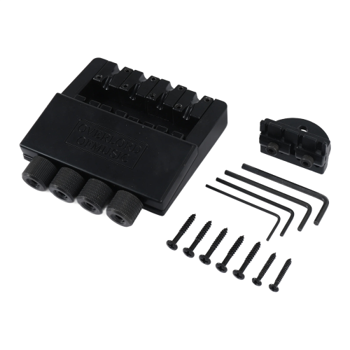 1 Set 4 String Headless Bass Guitar Bridge System Electric Part for Replacement 2