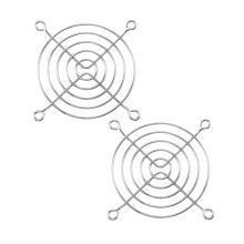 2 x griglia di protezione per le dita in filo metallico per ventola di raffreddamento per PC da 80 mm