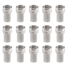 15 Pcs RG6 F-Typ Twist-On Koaxialkabel Stecker Männlich für CCTV Kamera