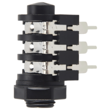 Gniazdo słuchawkowe 6-stykowe stereo 1/4" 6,5 mm do montażu na panelu PCB