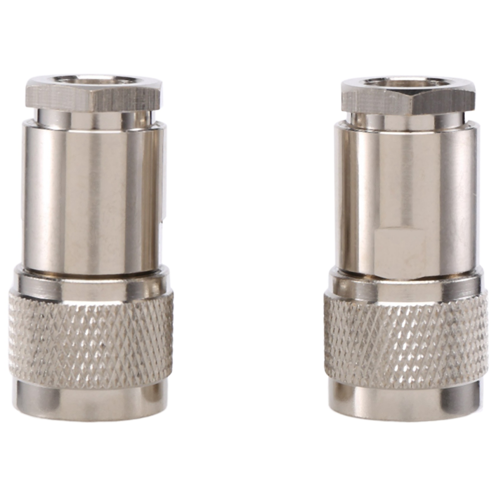 2 Pcs N Type Male Clamp Rg8 Lmr400 Rg165 Rg213 7D- Coaxial Connector 4852514321456