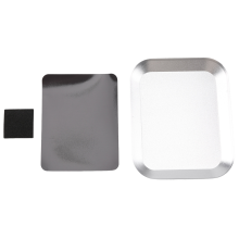 Utile vassoio per viti in lega di alluminio con cuscinetto magnetico per strumento di riparazione auto modello RC telefono argento