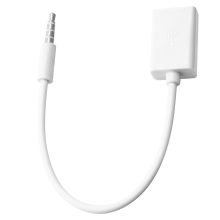 Cavo convertitore da jack audio AUX maschio da 3,5 mm a USB 2.0 femmina per auto, MP3, per smartphone, cellulari