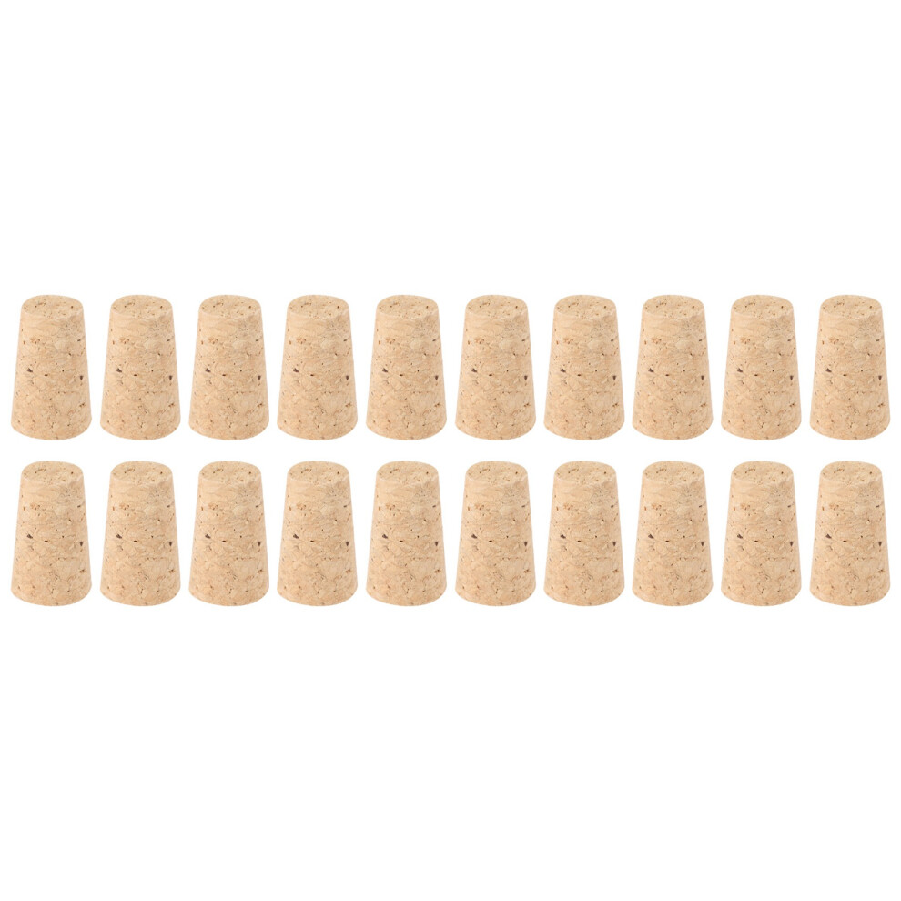 20Pcs/Lot Natural Wood Corks Wine Stopper Bottle Cone Type Plug Sealing Cap Beer 4852514319699