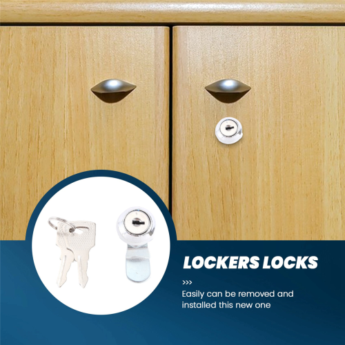 Useful Cam Locks for Lockers,Cabinet Mailbox,Drawers, Cupboards + keys 2