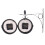 European-Style Double-Sided Wall Clock Classic Clocks Monochrome 5