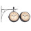 European-Style Double-Sided Wall Clock Classic Clocks Monochrome 6
