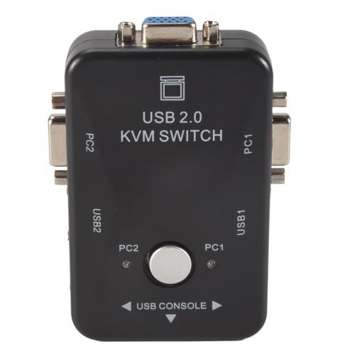 Usb Kvm Switch Switcher 2 Port Vga Svga Box 2.0 Mouse Keyboard 1920X1440