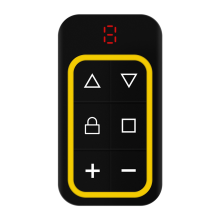 Control remoto multifrecuencia para puerta de garaje de 8 canales, 270-868 MHz, copia automática, identificación amarilla