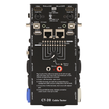 Comprobador de línea multifuncional CT-20 compatible con señal XLR de audio