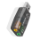 Scheda audio USB esterna, adattatore per microfono e cuffie audio 3D per PC desktop, supporto tridimensionale 3