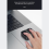 Mini Square Mouse Wireless Computer 3 Mode BT/2.4G/USB Capacitive for PC Laptop Notebook Desktop Black 4
