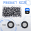 200 Pcs 3D Magnetic Tracking Dot for Scanner Inner 6.0 mm Outer 10 Scanning Reference Point Marker 3