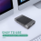 5.25 Inch USB 2.0 External Optical Drive Case Enclosure Box Adapter for XP PC EU Plug 5