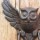 Mystical Owl Cast Door Knocker,Antique Handle Courtyard 6
