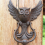 Mystical Owl Cast Door Knocker,Antique Handle Courtyard 3