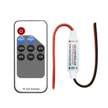 Mini LED dimmer monocolore DC 5V 12V 24V 5050 2835 strisce luminose a tensione costante PWM controller di segnale telecomando a 9 tasti