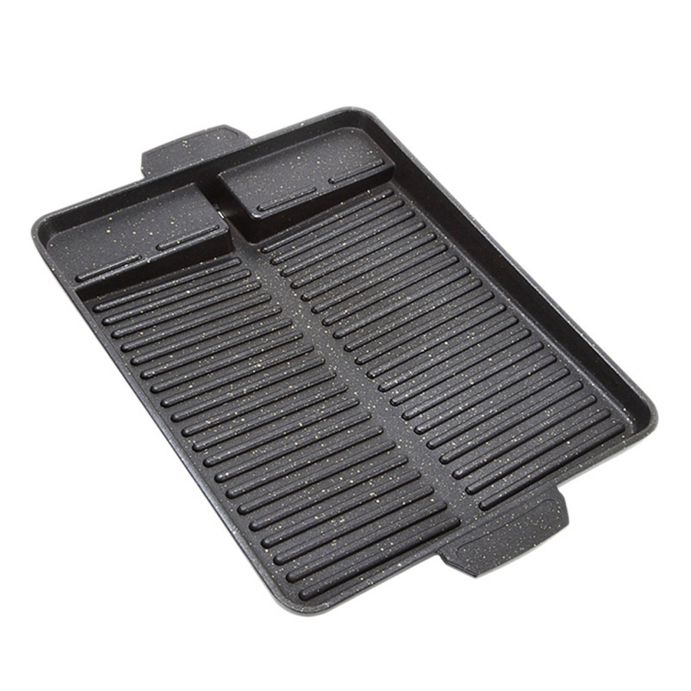 Portable Korean Bbq Grill Pan Non-Stick Plate Butane Gas Stove Cooker Party Picnic Terrace Beach Barbecue Tray 4852514340815