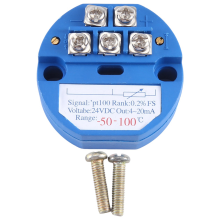 Módulo transmisor de temperatura RTD PT100, resistencia térmica: -50-100 C, salida CC 24 V, 4-20 mA