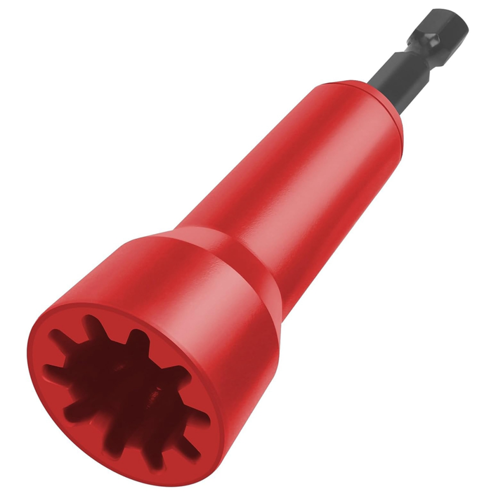 Wire Twisting Tool, Nuts Driver, Twist Connector Socket Spinner With 1/4Inch Chuck-Red 4852514348293
