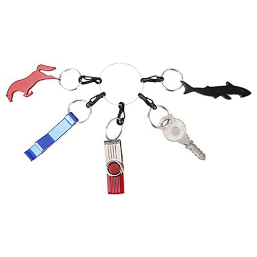 Mini Alloy Carabiner Clip Tiny Spring Snap Hook Carabiners for Backpack Keychains Accessories(Silver) 2