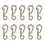 Mini Alloy Carabiner Clip Tiny Spring Snap Hook Carabiners for Backpack Keychains Accessories(Silver) 1