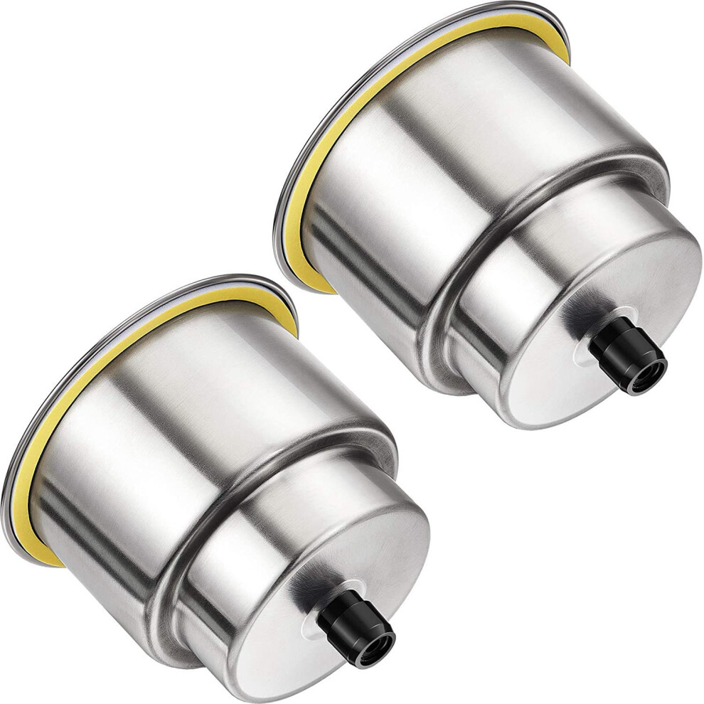 2 Pieces Stainless Steel Cup Drink Holder Boat With Drain For Marine Rv Car Trailer 4852514341218