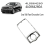 4L0864260 Front Console Chrome Frame Trim for 2007-2015 Gear Shift Panel Decorative Cover 4L0864260A 5