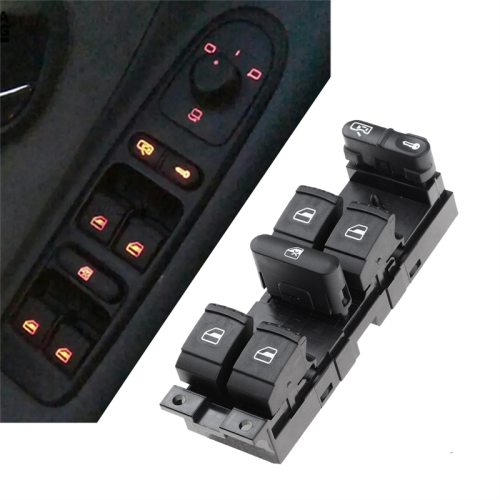 New Window Master Switch Button for Golf B5 Seat MK4 MK1 Fabia 1J4959857 2