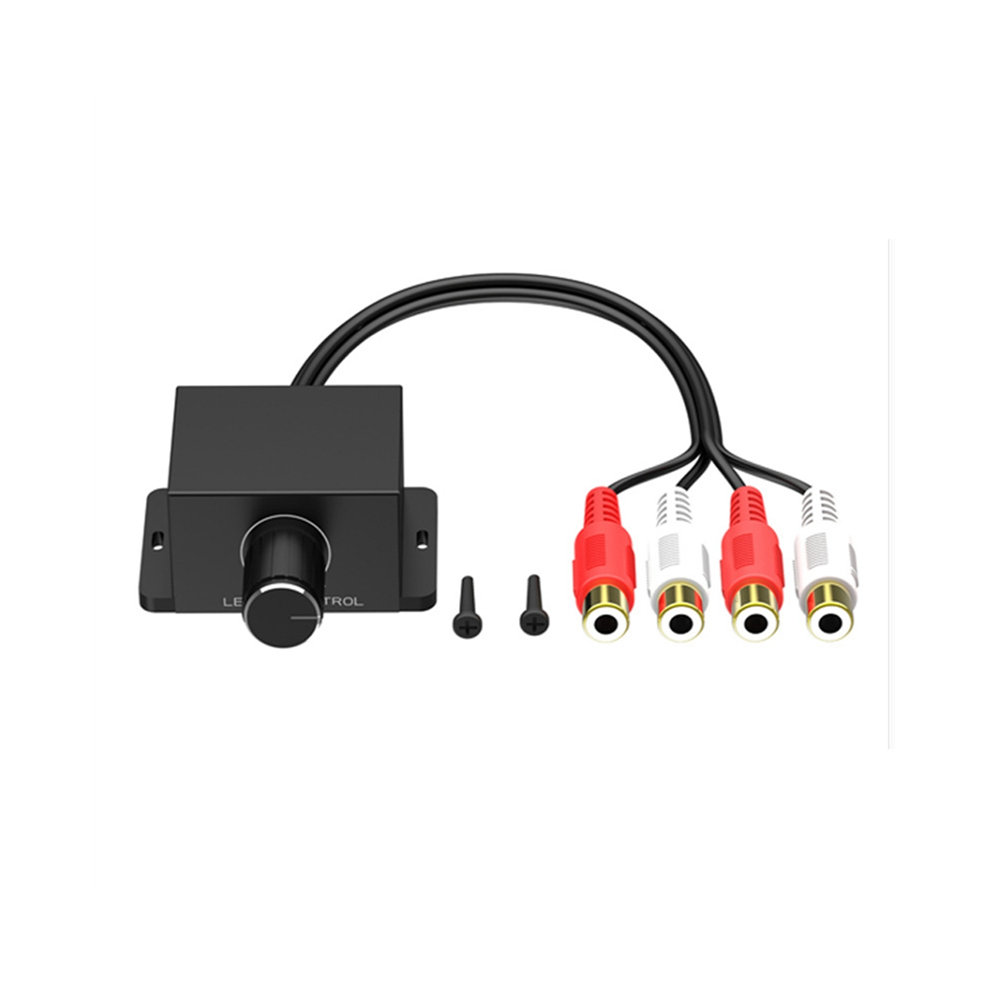 Tauoh Car Audio Amplifier Bass Level Remote Volume Control Knob Male And Female Input Output Regulator