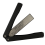 Double Sided Diamond Sharpener, Handheld Fine Coarse Diafold Blades Sharpening Stone 400/600 Grit Black 2