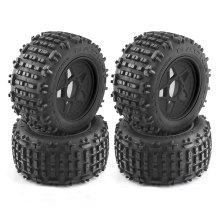 4 stuks 152 mm 1/8 1/10 voor vrachtwagenbanden met 12 mm 14 mm 17 mm wiel zeskant slee E- ARRMA KRATON Outcast, 1