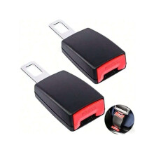2x Car Universal Safety Seat Belt Extension Auto Seat belt Buckle Clip - Refurbished