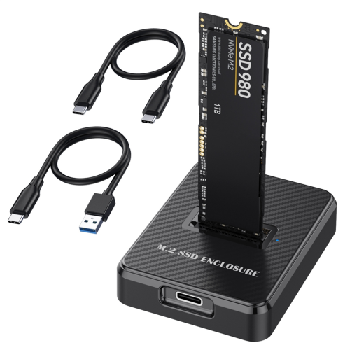 10Gbps Single Bay M.2 SSD Enclosure Hard Disk External Box NGFF/NVME Docking Station 2