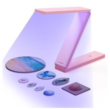 Lámpara UV para curar resina, 3 en 1, suministros para resina, moldes y decoración de manualidades.