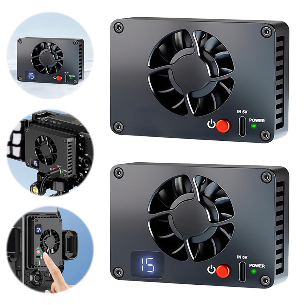 Camera Cooler Quiet Radiator Coolingfan Aluminumalloy Semiconductor For Zv-E10 A7m4 R5 R7,A 4852514357806
