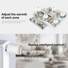 Tuya ZigBee Inteligentny zawór termostatyczny Kontroler ogrzewania Zdalny termostat grzejnikowy Sterowanie aplikacją mobilną