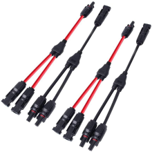 Power Solar Connector Y-Branch Cable, Cable Parallel Adapter for Panels