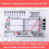 ECG 7 Step Ruler, Ruler Plastic Measuring Tool, for ECG/EKG Interpretation 7