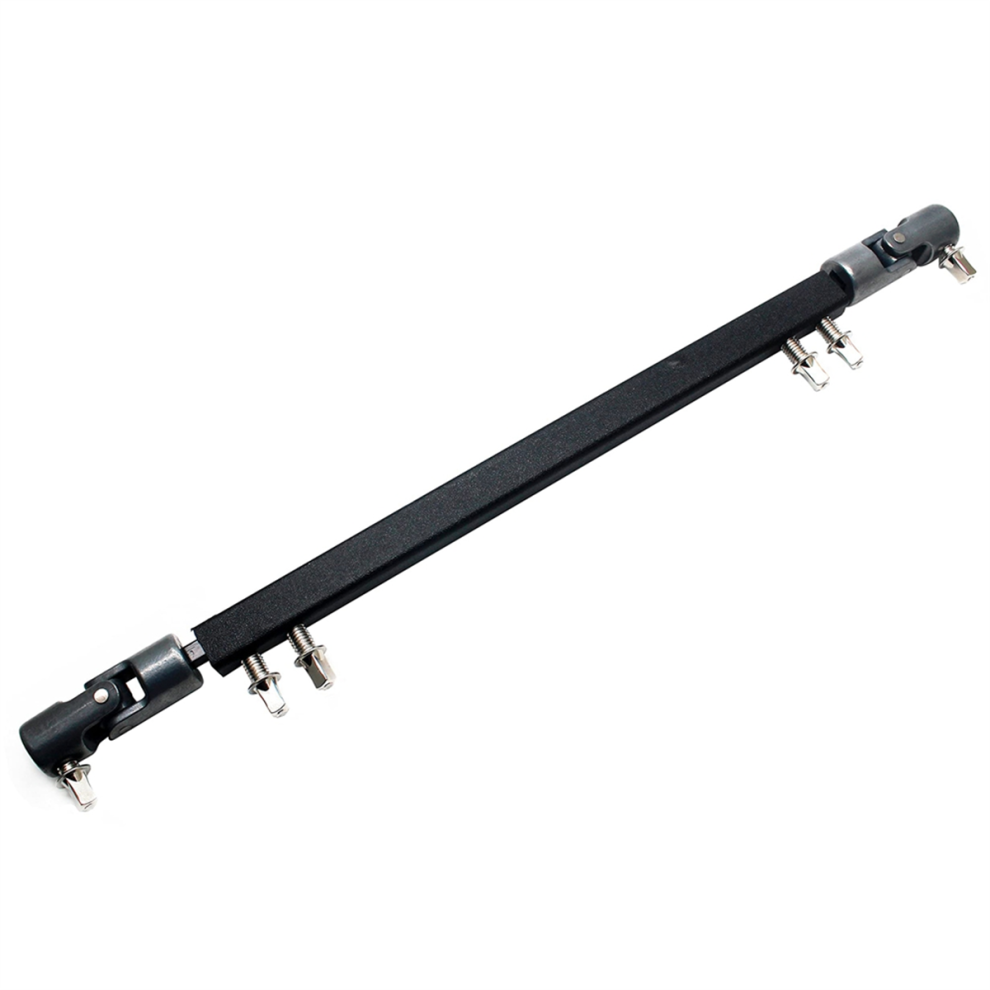 Double Kick Drum Pedal Drive Shaft Steel Bass Linkage Connector Arm Black 4852514363937