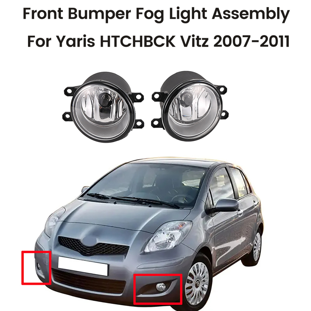 1 Set Front Bumper Fog Light Assembly Harness for HTCHBCK Vitz 2007-2011 Daytime Running Lights-image-OPC-PJZBDTD-NEW