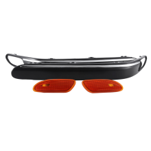 Für C-Klasse W203 C180 C200 Amerikanischen Front Stoßstange Dekorative Streifen Gelb Rand Lampe Abdeckung 2038852121 2038852122