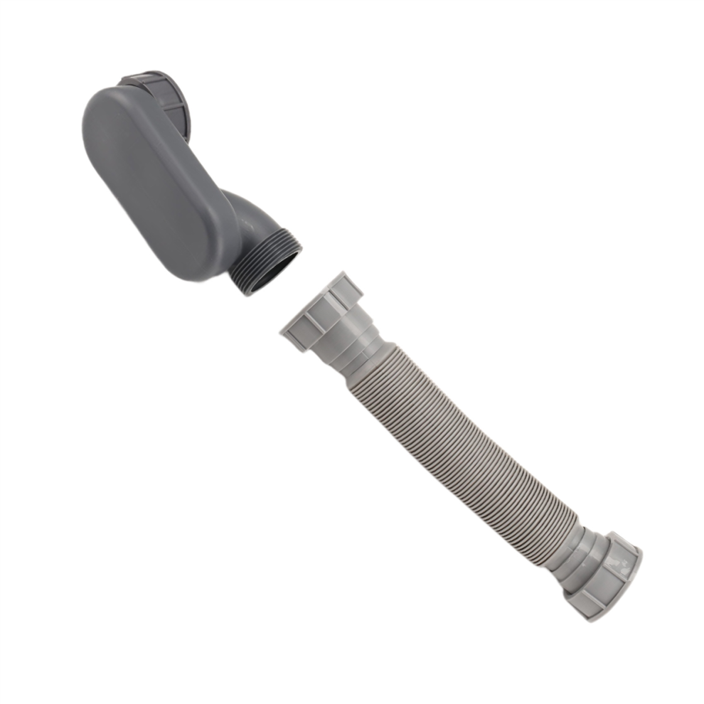 Low Profile 1 1/2 P Trap Flexible Bathtub Shower Drain Pipe Flat Free Standing Tub For Bath 4854061041320