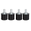 4Pcs M8 Thread with Studs 40mm x 30mm Cylindrical Rubber Mounts, Vibration Isolators Steering Damper 4