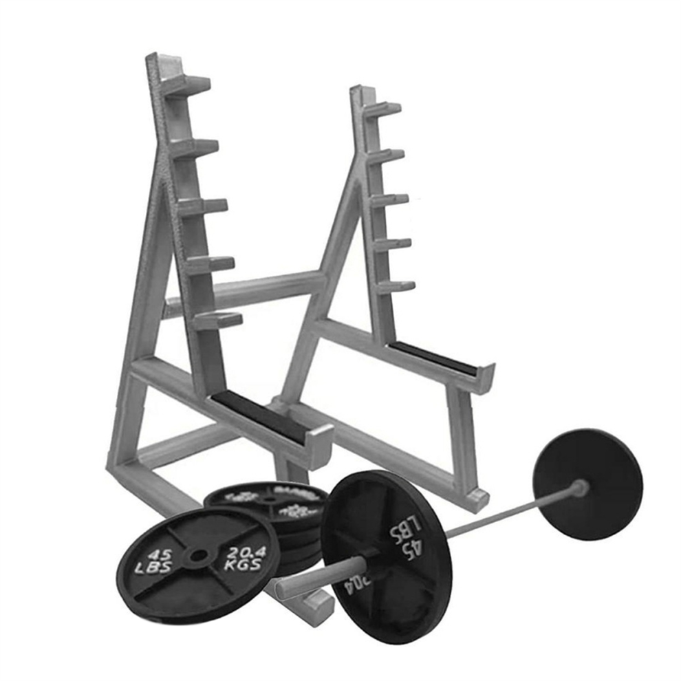 1 Set Desk Decorations Pen Holder With Barbell Mini Desktop Organizer Fitness Enthusiasts Ornaments 4854061039662