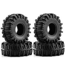 4PCS 120MM 1.9In Rubber Off -Road Tyres Wheel Tires for 1: 10 RC Crawler Car Axial SCX10 90046 AXI03007 TRX4
