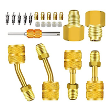 Adapter R410A do klimatyzatora typu mini split HVAC, 5/16 cala żeńskiego na 1/4 cala męskiego, narzędzie do demontażu rdzenia zaworu