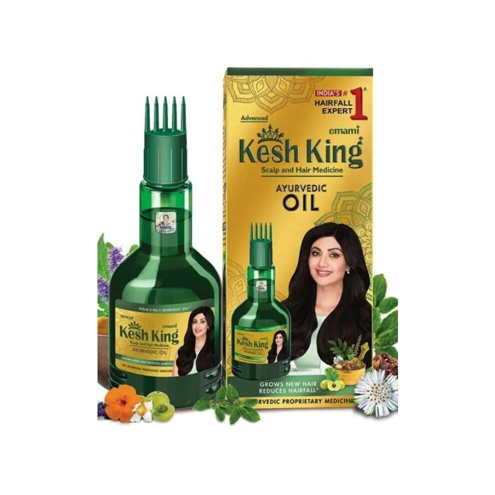 Kesh King Scalp And Hair Medicine Ayurvedic Oil |Nourishment Oil, Natural Hair Regrowth Oil - 300ml